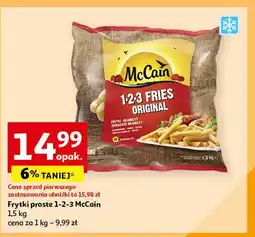 Auchan Frytki original Mccain 1-2-3 oferta