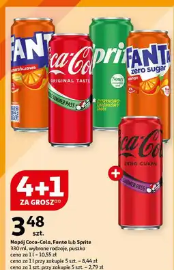 Auchan Napój pomarańczowy Fanta Zero oferta
