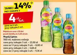 Auchan Herbata mrożona peach zero Lipton Ice Tea oferta
