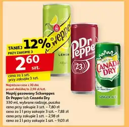 Auchan Napój lemon Schweppes oferta
