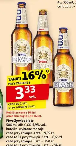 Auchan Piwo Żywiec Białe 0.0% oferta