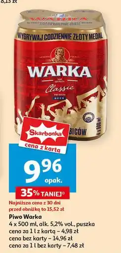 Auchan Piwo Warka oferta