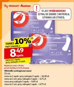 Wkładki urologiczne maxi Auchan
