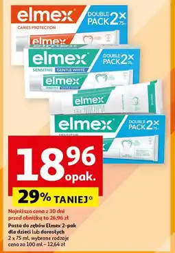 Auchan Pasta do zębów z aminofluorkiem Elmex Sensitive oferta
