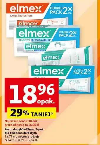 Auchan Pasta do zębów z aminofluorkiem Elmex Sensitive oferta