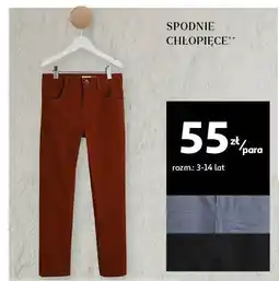Auchan Spodnie chłopięce 3-14 lat oferta