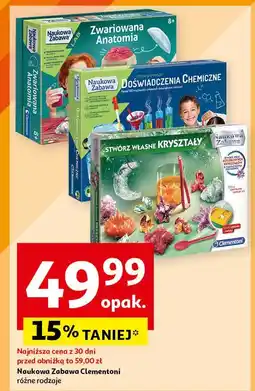 Auchan Stwórz własne kryształy Clementoni oferta