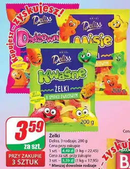 Dino Żelki z sokiem owocowym dżdżownice Deliss oferta