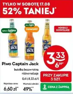 Piwo Captain Jack, 0,4 l