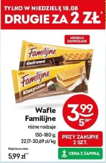 Żabka Wafle Familijne, 130-180 g oferta