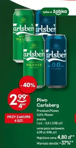 Żabka Piwo Carlsberg, 500 ml oferta