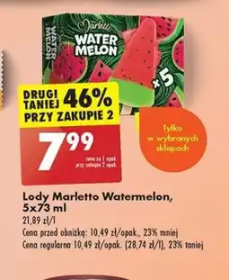 Biedronka Lody Marletto oferta
