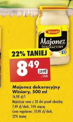 Biedronka Majonez Winiary oferta