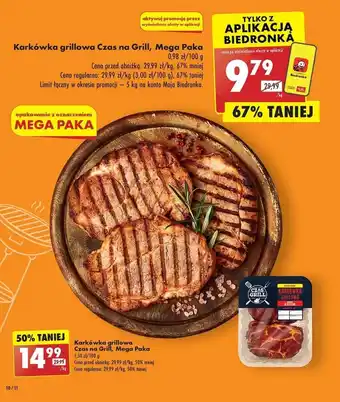 Biedronka Karkówka Czas na grill oferta