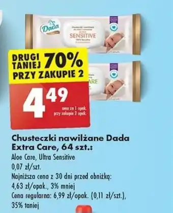 Biedronka Chusteczki Dada oferta