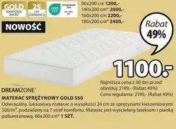JYSK Materac Dreamzone oferta