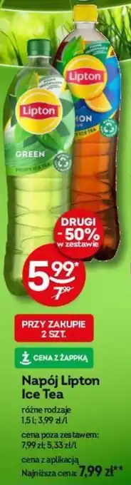 Żabka Napój Lipton Ice Tea, 1,5 l oferta