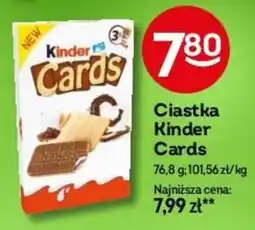 Żabka Ciastka Kinder Cards, 76,8 g oferta