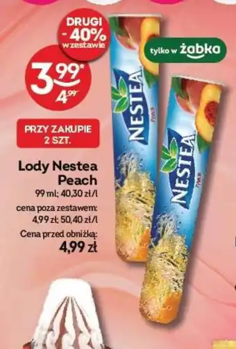 Żabka Lody Nestea Peach, 99 ml oferta