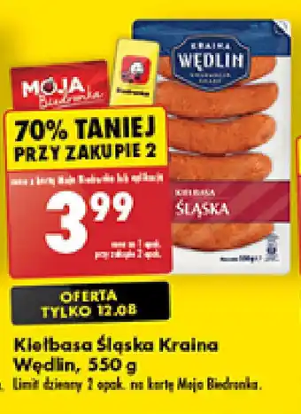 Biedronka Kielbasa Śląska Kraina Wędlin, 550 g oferta