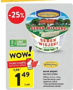 Intermarche Włoszczowa Serek wiejski 200 g oferta