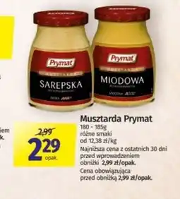 Społem Prymat Musztarda sarepska 180 g oferta