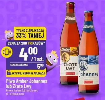 Polomarket Piwo Amber Johannes lub Złote Lwy oferta