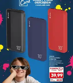 Kaufland Powerbank 10000 mah czarny Tracer oferta