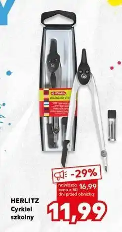 Kaufland Cyrkiel szkolny Herlitz oferta