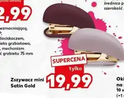 Kaufland Zszywacz mini satin gold oferta
