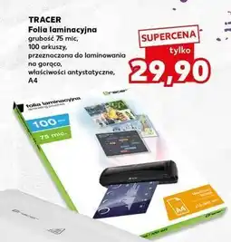 Kaufland Folia do laminowania a4 Tracer oferta