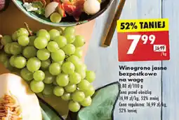 Biedronka Winogrono jasne bezpestkowe 1kg oferta