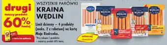 Biedronka WSZYSTKIE PARÓWKI KRAINA WĘDLIN oferta