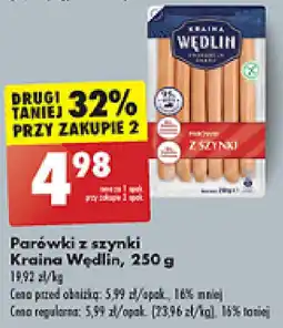 Biedronka Parówki z szynki Kraina Wędlin, 250 g oferta