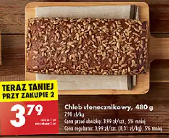 Biedronka Chleb słonecznikowy, 480 g oferta