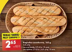 Biedronka Bagietka czosnkowa, 165 g oferta