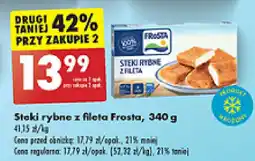 Biedronka Steki rybne z fileta Frosta, 340 g oferta