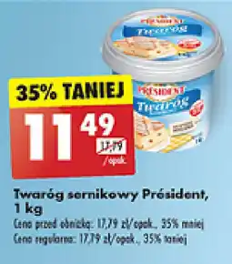 Biedronka Twaróg sernikowy President, 1 kg oferta