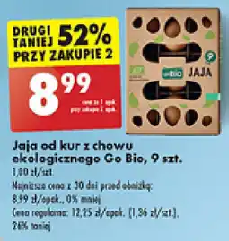 Biedronka Jaja od kur z chowu ekologicznego Go Bio, 9 szt. oferta
