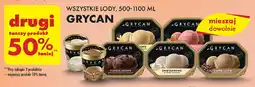 Biedronka WSZYSTKIE LODY, 500-1100 ML GRYCAN oferta