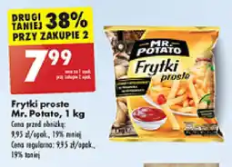 Biedronka Frytki proste Mr. Potato, 1 kg oferta