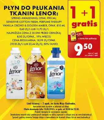 Biedronka PŁYN DO PŁUKANIA LENOR 990 ML oferta