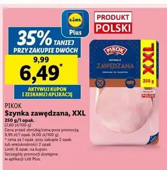 Lidl Szynka zawędzana Pikok oferta