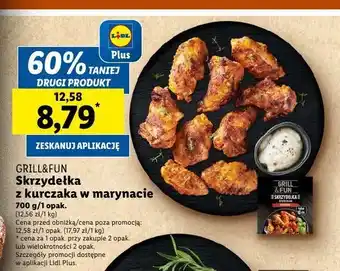 Lidl Skrzydełka z kurczaka w marynacie paprykowej Grill and fun oferta
