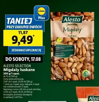 Lidl Migdały łuskane Alesto oferta