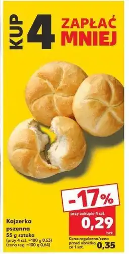 Kaufland Kajzerka pszenna oferta
