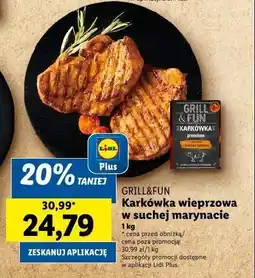 Lidl Karkówka wieprzowa w marynacie z papryki wędzonej Grill and fun oferta