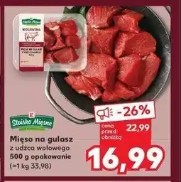 Kaufland Mięso na gulasz z udźca wołowego Stoisko mięsne oferta