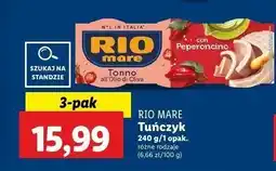 Lidl Tuńczyk kawałki z chilli Rio mare oferta