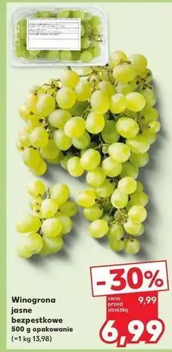 Kaufland Winogrona jasne oferta